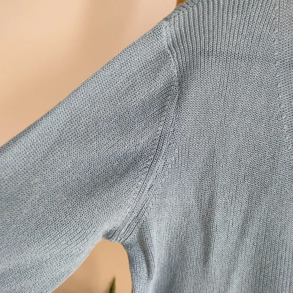 ๐ Bell Sleeve Light Blue Cardigan - Picture 12 of 15